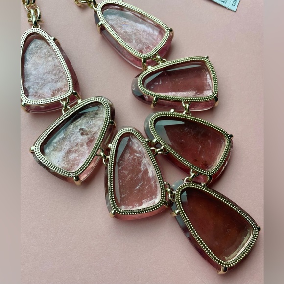 Kendra Scott Harlow Necklace in Sable Mica 14k Gold Plated NWT - Picture 7 of 9